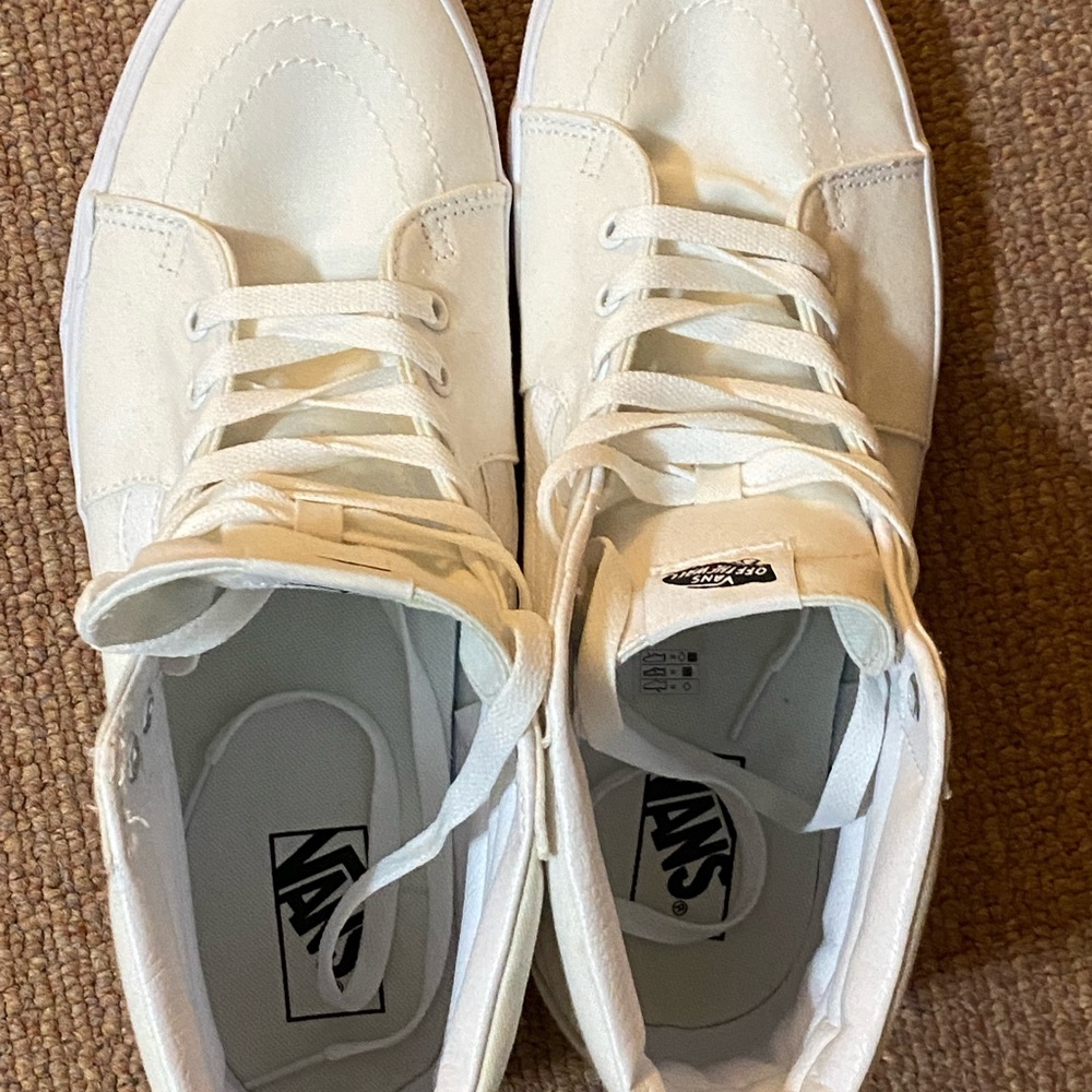 Vans Men's Off-White High-Top Sneakers